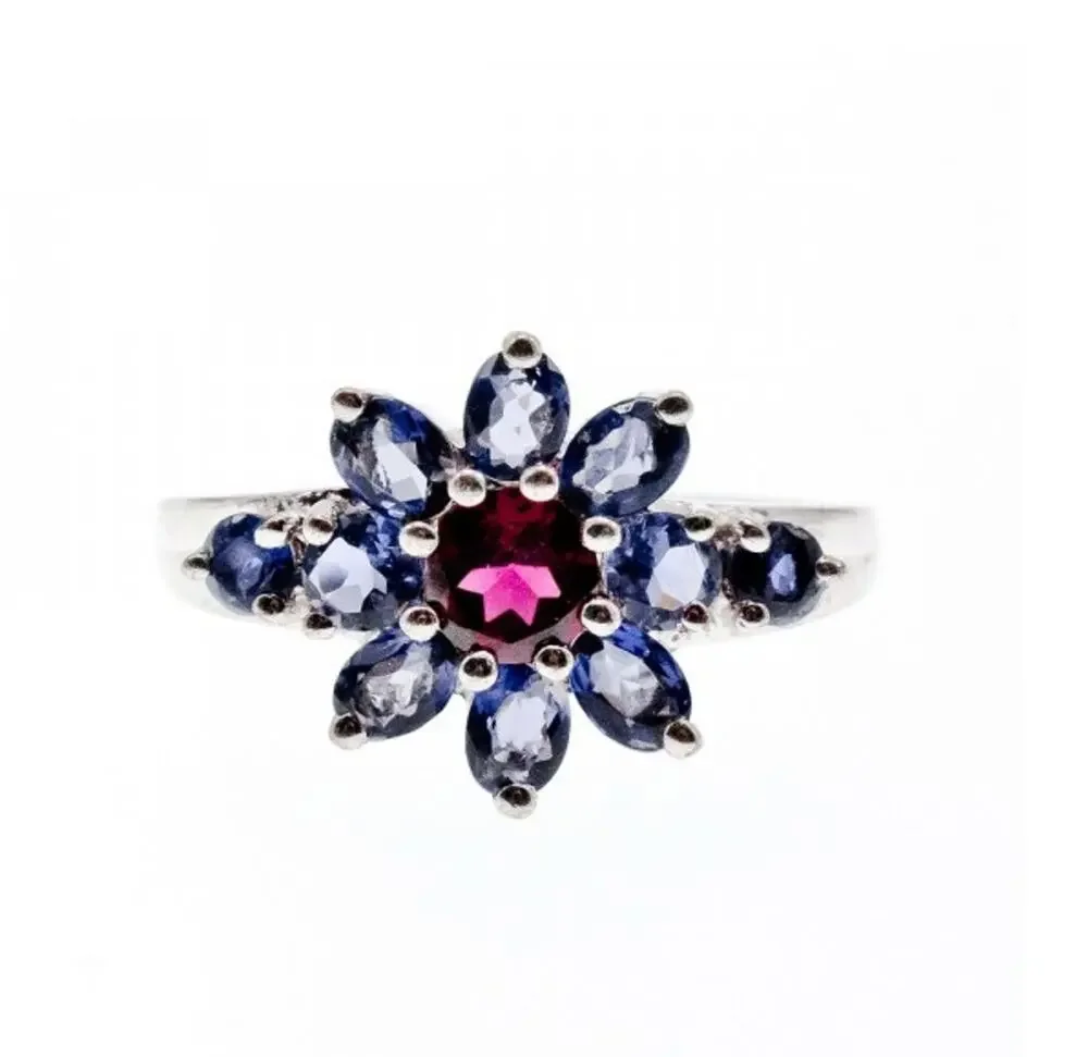 925 Sterling Silver Spinel & Tanzanite 